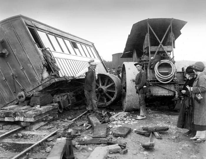 Steamroller collides with Muskerry Tram