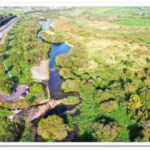 aerial photo of the main car park at The Fen